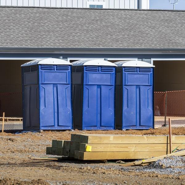 Heavy-duty construction site porta potty in Tupelo, Mississippi